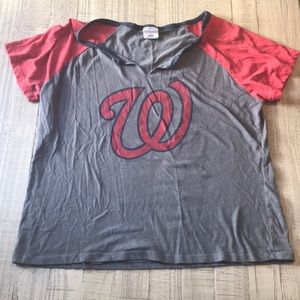 Women’s Distressed Washington Nationals Tee